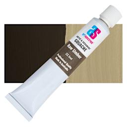Art Spectrum Artists' Gouache - Raw Umber, 22.5 ml tube and swatch