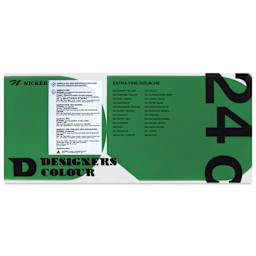 Nicker Designers Color Gouache - Set of 24, Assorted back of package