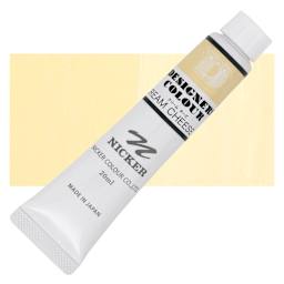 Nicker Designers Color Gouache - Cream Cheese, 20 ml tube and swatch