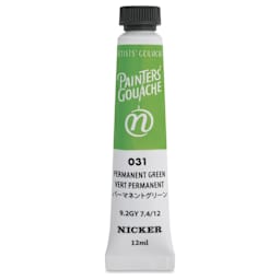 Nicker Painter’s Gouache - Permanent Green, 12 ml