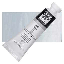 ShinHan Pass Colors Opaque Watercolor Tube - Grey, 20 ml tube and swatch