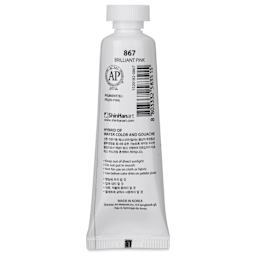 ShinHan Pass Colors Opaque Watercolor Tube - Brilliant Pink, 20 ml back
