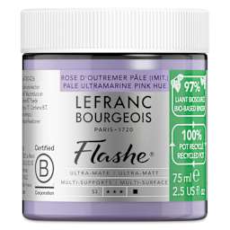 Lefranc Bourgeois Flashe Biobased Paint - Pale Ultramarine Pink Hue, 75 ml