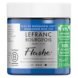 Lefranc Bourgeois Flashe Biobased Paint - Manganese Blue Hue, 75 ml
