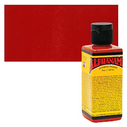 Alpha6 Alphanamel Lettering Enamel - Blood Orange, 147 ml - Bottle and Swatch