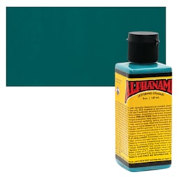 Alpha6 Alphanamel Lettering Enamel - Dark Teal, 147 ml - Bottle and Swatch