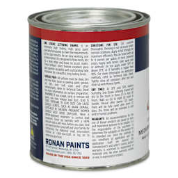 Ronan One Stroke Lettering Enamel - Medium Brown, Pint (Back)