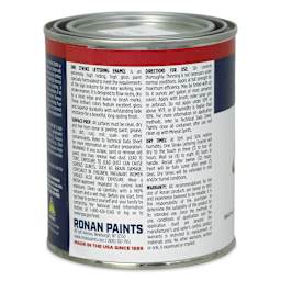 Ronan One Stroke Lettering Enamel - Imitation Silver, Pint (Back)
