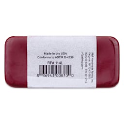 R&F Encaustic Paint Block - Alizarin Permanent, 104 ml block back
