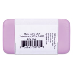 R&F Encaustic Paint Block - Quinacridone Magenta Light, 40 ml block back