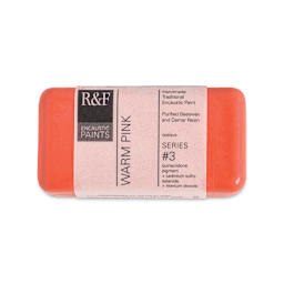 R&F Encaustic Paint Block - Warm Pink, 40 ml block