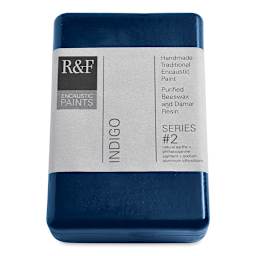 R&F Encaustic Paint Block - Indigo, 333 ml block
