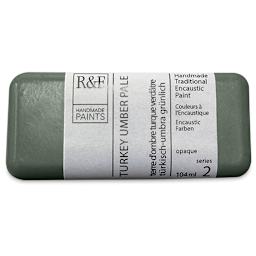 R&F Encaustic Paint Block - Turkey Umber Pale, 104 ml, Block