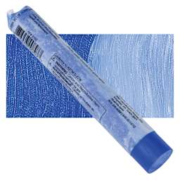 R&F Pigment Stick - Cerulean Blue (Chromium), 38 ml Stick and swatch