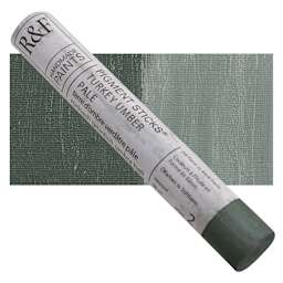 R&F Pigment Stick - Turkey Umber Pale, 38 ml stick and swatch