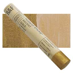 R&F Pigment Stick - Ancient Gold, 38 ml stick and swatch