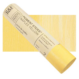 R&F Pigment Stick - Naples Yellow, 188 ml stick and swatch