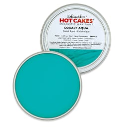 Enkaustikos Hot Cakes Encaustic Paint - Cobalt Aqua, 45 ml tin