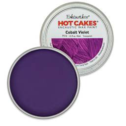 Enkaustikos Hot Cakes Encaustic Paint - Cobalt Violet, 45 ml tin