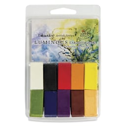 Enkaustikos Hot Sticks Encaustic Paints - Set of 10, Shary Bartlett Luminous, 6.50 ml stick front of package