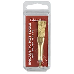 Enkaustikos Hot Brush Attachment - Flat, Size 6 front of package