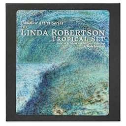 Enkaustikos Wax Snaps Encaustic Paints - Set of 9, Linda Robertson Tropical, 13 ml front of package