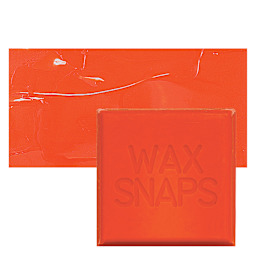 Enkaustikos Wax Snaps Encaustic Paint - Cadmium Red Vermilion, 40 ml snaps and swatch