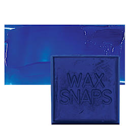 Enkaustikos Wax Snaps Encaustic Paint - Ultramarine Blue, 40 ml snaps and swatch