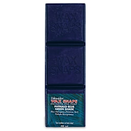Enkaustikos Wax Snaps Encaustic Paints - Phthalo Blue Green Shade, 40 ml cake front of package
