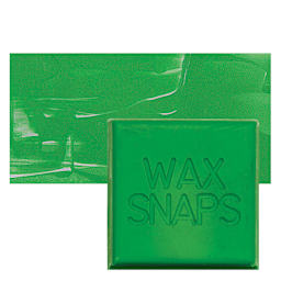 Enkaustikos Wax Snaps Encaustic Paint - Cobalt Green Light, 40 ml snaps and swatch