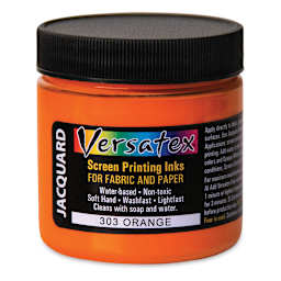 Jacquard Versatex Screen Printing Ink - Orange, 4 oz jar