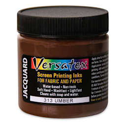 Jacquard Versatex Screen Printing Ink - Umber, 4 oz jar