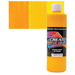 Createx Acrylic - Golden Yellow, Pint and swatch