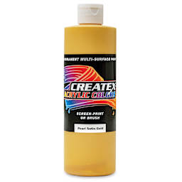 Createx Acrylics - Pearlescent Satin Gold, Pint
