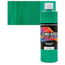 Createx Acrylic - Pearl Green, Pint and swatch