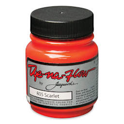 Jacquard Dye-Na-Flow Fabric Color - Scarlet, 2.25 oz jar