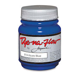 Jacquard Dye-Na-Flow Fabric Color - Front view Azure Blue 2.25 oz Jar