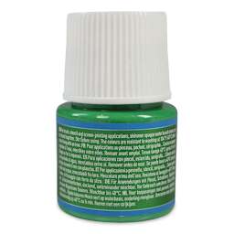 Pebeo Setacolor Fabric Paint - Chlorophyll, Shimmer, 45 ml bottle back