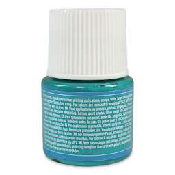 Pebeo Setacolor Fabric Paint - Turquoise, Opaque, 45 ml bottle back