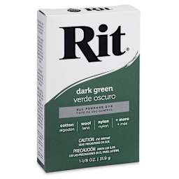 Rit All Purpose Powder Dye - Dark Green, front of the packaging