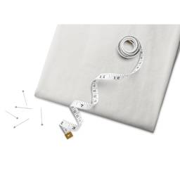 Fabric Palette Pre-Cut Cotton Fabric - White, 1 yd with tape measure and pins (sold separately)