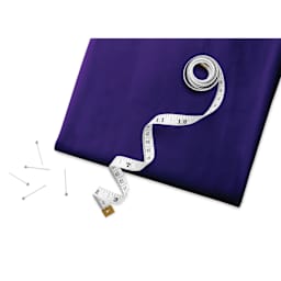 Fabric Palette Pre-Cut Cotton Fabric - Purple, 1 yd with tape measure and pins (sold separately)