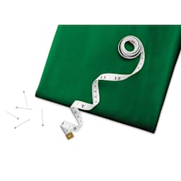 Fabric Palette Pre-Cut Cotton Fabric - Green, 1 yd with tape measure and pins (sold separately)