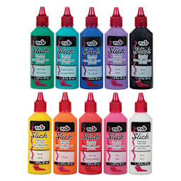Tulip Dimensional Fabric Paint Set - Rainbow Color Collection, Set of 10