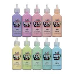 Tulip Dimensional Fabric Paint Set - Puff Pastel, Set of 10 (out of packaging)