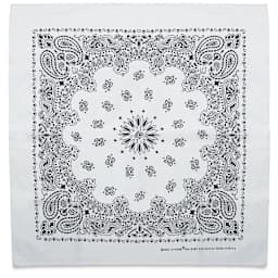 Carolina Paisley Bandana - White