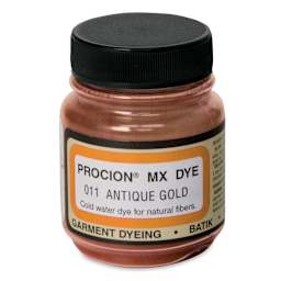Jacquard Procion MX Fiber Reactive Cold Water Dye - Antique Gold, 2/3 oz jar