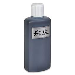 Aitoh Boku-Undo Suminagashi Marbling Ink - Black, 6.75 oz, Bottle (Angled view)