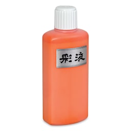 Aitoh Boku-Undo Suminagashi Marbling Ink - Orange, 6.75 oz, Bottle (Angled view)