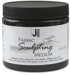 Jacquard Fabric Sculpting Medium - Front of Jar

